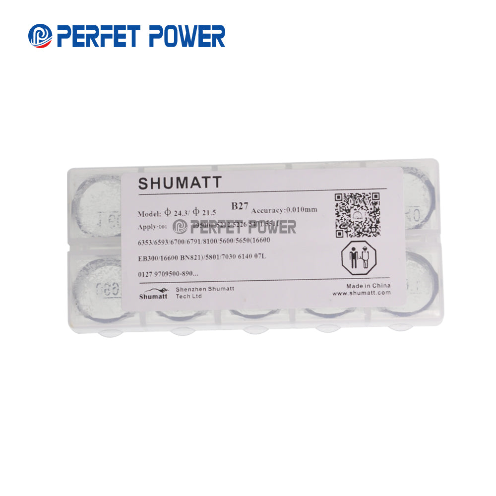 Perfet Power 100PCS Common Rail B27 Fuel Injector Assy Adjusting Washer Shim 1.6-1.69 mm for 095000-5212 5226 5471 5511 6353