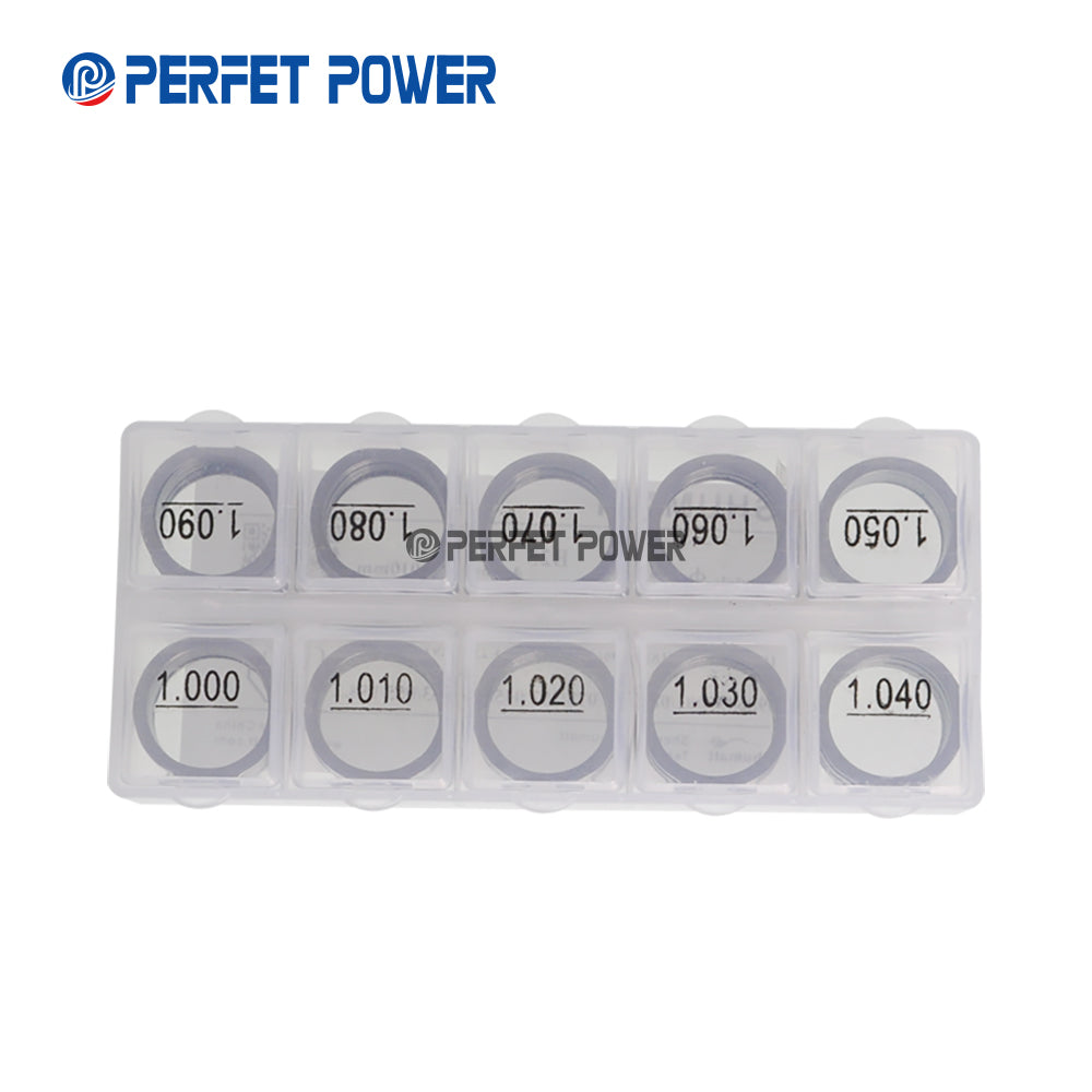 100pcs Common Rail Parts Brand 110 Series Fuel Injector Valve Assy Adjusting Washer Shims B25 Thickness Range 1.000-1.090mm