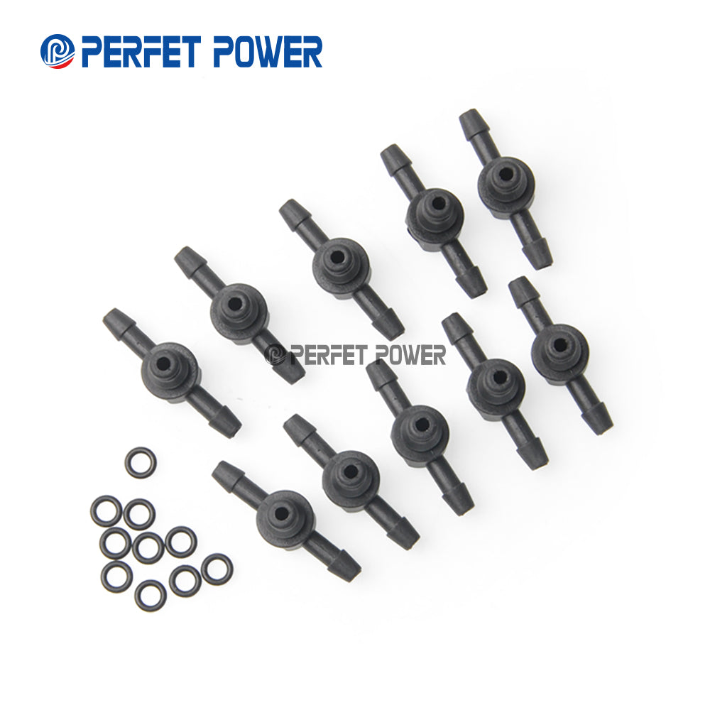 Common rail fuel injector spare parts 10pcs/ Bags China New Fuel injector return plastic tee connector for 110 Diesel Injector