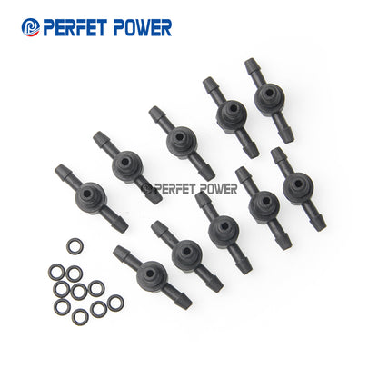 Common rail fuel injector spare parts 10pcs/ Bags China New Fuel injector return plastic tee connector for 110 Diesel Injector