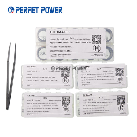 Common Rail  Injector Adjustment shims Set (500 pcs) for 120 Series Injector