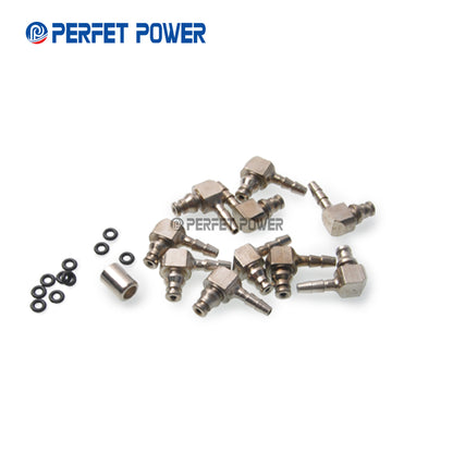 Common Rail CR 110 Series Injector Oil Backflow Iron Pipe two-Joint fitting 10 pieces Each Bag