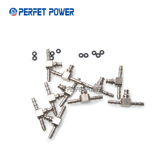 Common Rail CR 110 Series Injector Oil Backflow T-Style Iron pipe Three- joint 10 pieces Each Bag